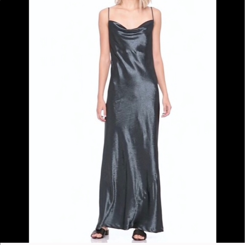 CLOSET CLEAR OUT! Offers welcome! Banana Republic Gunmetal Maxi Dress